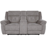 Parker Living Richland - Bristol Grey Power Reclining Console Loveseat