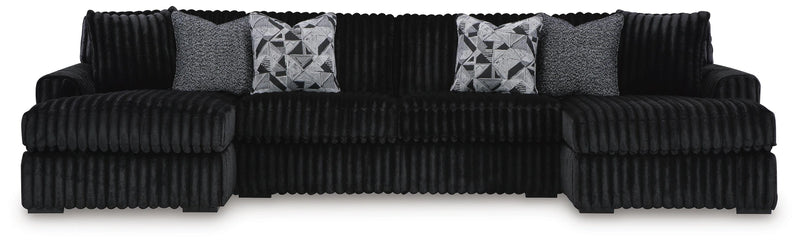 Midnight-Madness Sectional with Chaise