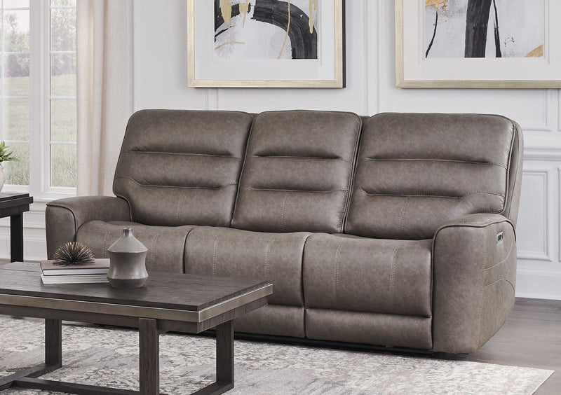 Parker Living Lawson - Sydney Brunette Zero Gravity Triple Power Reclining Sofa with Drop Down Table P2