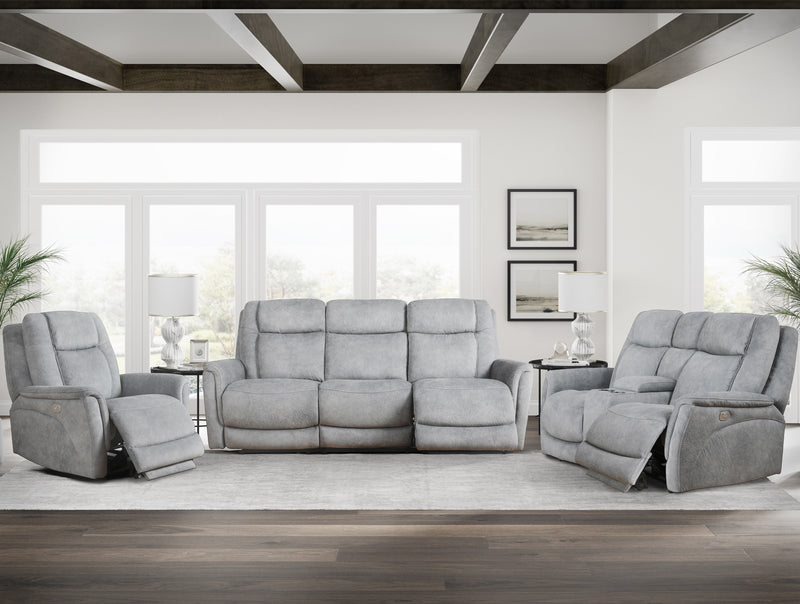 Parker Living Linus - Hudson Grey Zero Gravity Power Reclining Sofa
