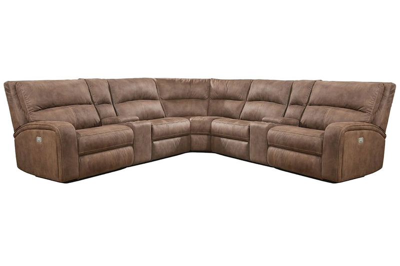 Parker Living Polaris 7 Piece Modular Power Reclining Sectional with Power Adjustable Headrests
