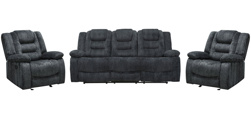 Parker Living Bolton - Misty Storm Manual Reclining Sofa and Two Recliners