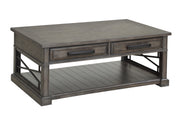 Parker House Sundance - Smokey Grey Cocktail Table with 2 Chairside Tables and Console Table