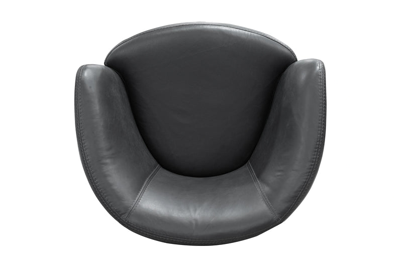Parker Living Barolo 100% Italian Leather Swivel Club Chair