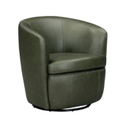 Parker Living Barolo 100% Italian Leather Swivel Club Chair