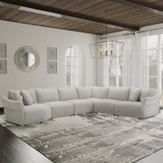 Parker Living Playful - Canes Cobblestone 6 Piece Modular Sectional
