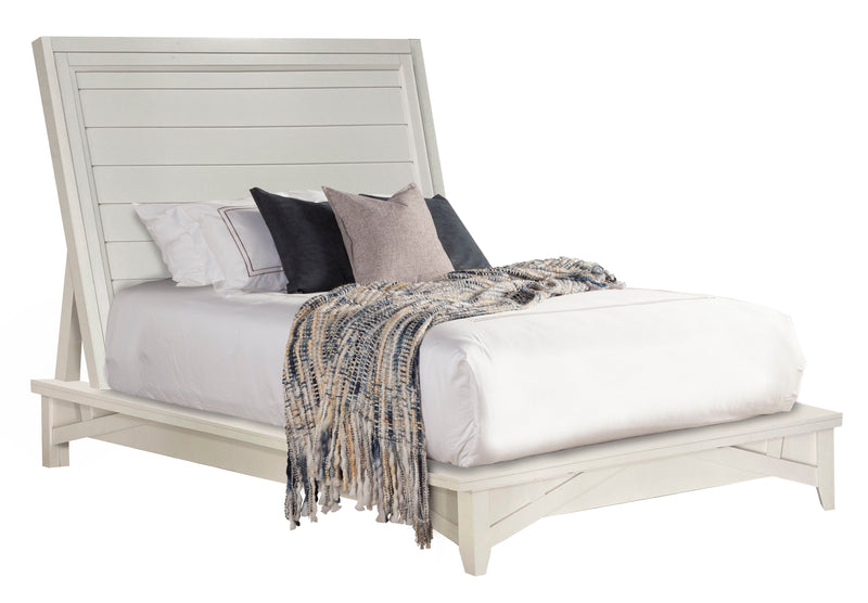 Parker House Americana Modern Bedroom Queen Platform Bed 2 Nightstands Dresser with Mirror and Chest