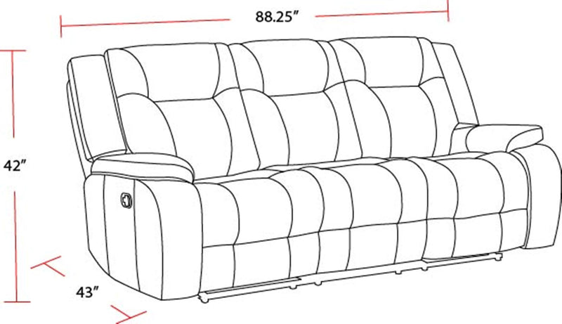 Parker Living Blake - Desert Taupe Manual Reclining Sofa and Recliner