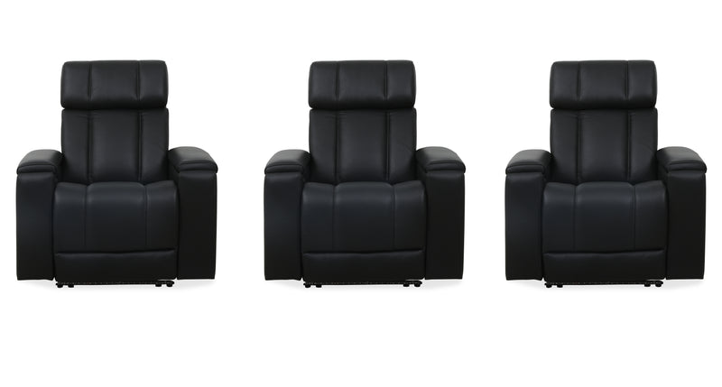 Parker Living Phoenix Zero Gravity Power 3 Seat Home Theater Seating with Immersive Audio P3