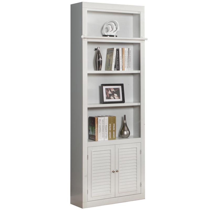 Parker House Boca 7 Piece Entertainment Wall with Corner Bookcases