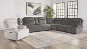 Parker Living Alpine - Airy Midnight 6 Piece Zero Gravity Power Reclining Sectional with Power Adjustable Headrests
