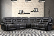 Parker Living Outlaw - Stallion 6 Piece Modular Power Reclining Sectional with Drop Down Table