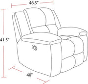 Parker Living Buster - Opal Taupe Recliner