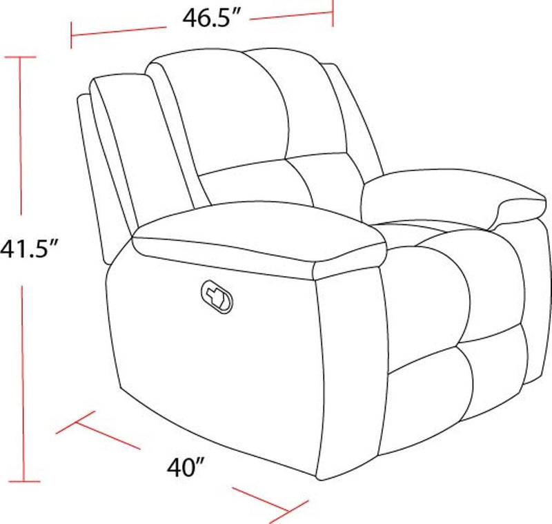 Parker Living Buster - Opal Taupe Recliner