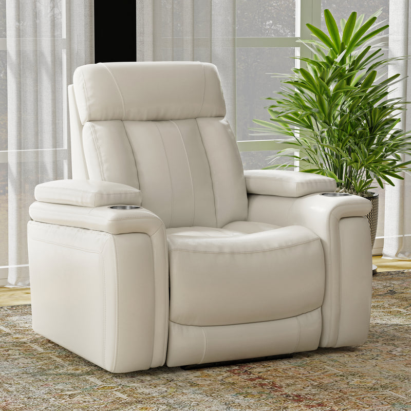 Parker Living Royce - Fantom Ivory Power Reclining Sofa Loveseat and Recliner