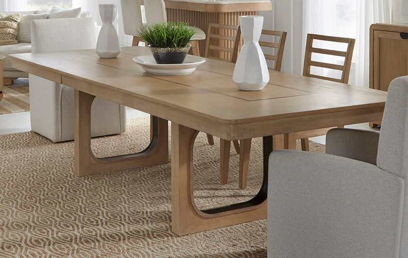 Parker House Escape - Dining 84" Rectangular Table with 8 caster chairs