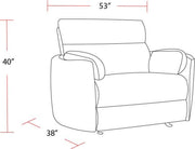 Parker Living Radius Xl - Mega Ivory Extra Wide Power Glider Recliner