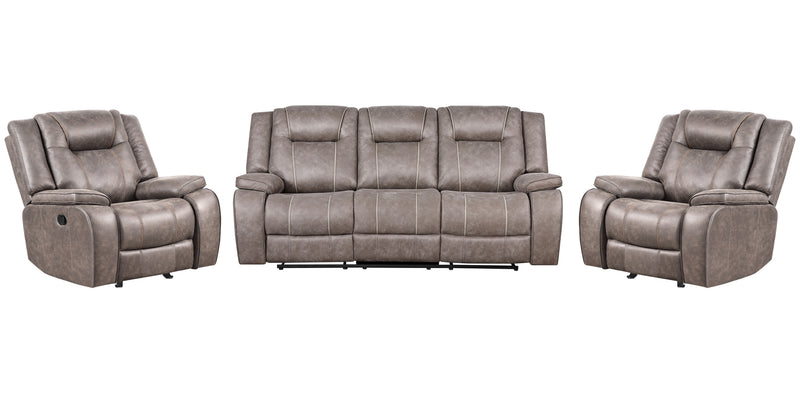 Parker Living Blake - Desert Taupe Manual Glider Reclining Sofa and Two Recliners