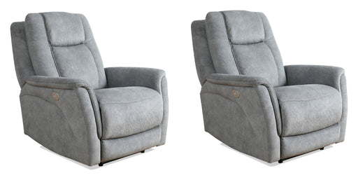 Parker Living Linus - Hudson Grey Zero Gravity Power Recliner Two Pack