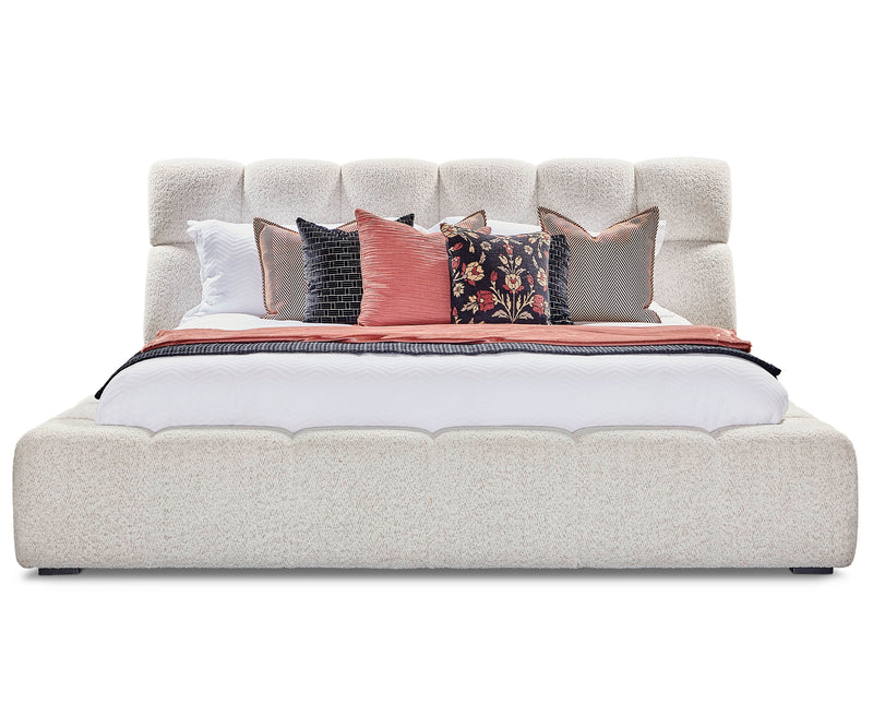 Parker Living Sleep Escape - Fluffy River Rock Queen Upholstered Bed