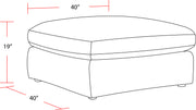Parker Living Surrender- Burmese Nature Ottoman with Casters