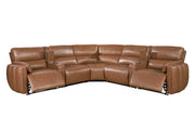 Parker Living Modesto 7 Piece Modular Power Reclining Sectional with Power Adjustable Headrests
