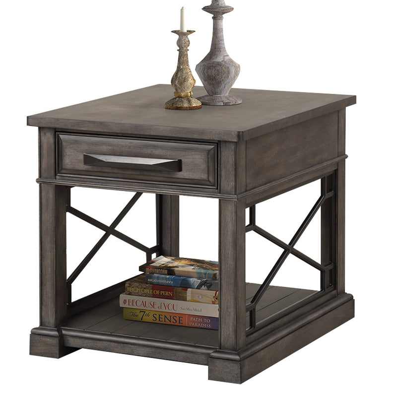 Parker House Sundance - Smokey Grey Cocktail Table with 2 End Tables and Console Table