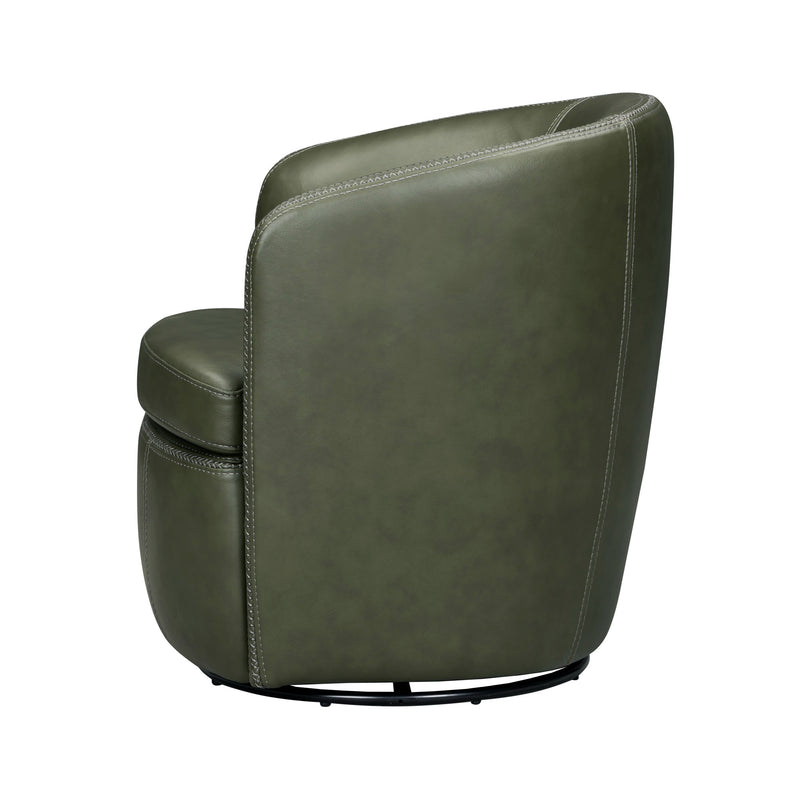 Parker Living Barolo 100% Italian Leather Swivel Club Chair