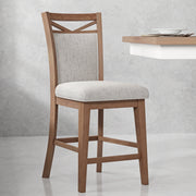 Parker House Americana Modern Dining Island Counter Height Table with 8 upholstered chairs