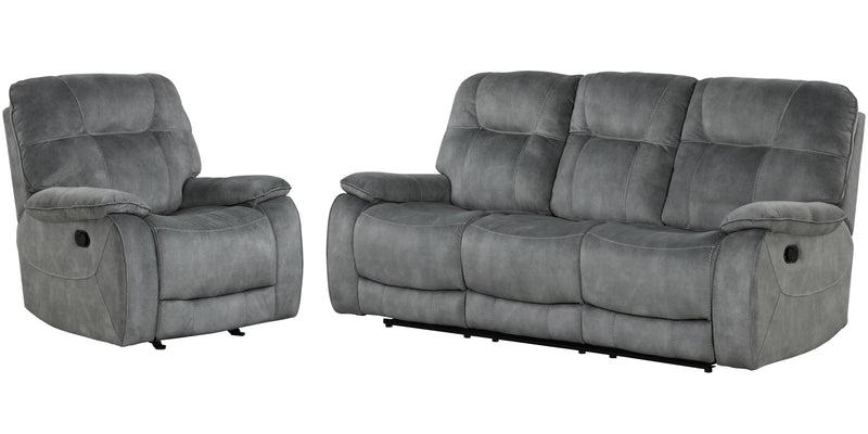 Parker Living Cooper - Shadow Grey Manual Reclining Sofa and Recliner