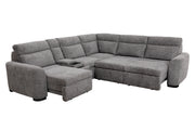 Parker Living Kline - Nightfall 6 Piece Power Sliding Sectional with Extension Footrests