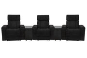 Parker Living Phoenix Zero Gravity Power 3 Seat Home Theater Seating with 2 Wedges and Immersive Audio