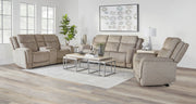 Parker Living Penfield - Frappe Power Reclining Sofa Loveseat and Recliner