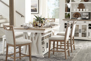 Parker House Americana Modern Dining 72 inch Island Counter Height Extendable Dining Table