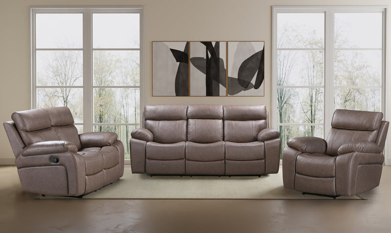 Parker Living Theon - Stokes Toffee Manual Reclining Sofa with Drop Down Table