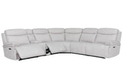 Parker Living Alpine - Airy Midnight 6 Piece Zero Gravity Power Reclining Sectional with Power Adjustable Headrests