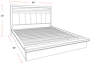Parker House Pure Modern Bedroom King Platform Bed