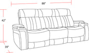 Parker Living Royce - Fantom Ivory Power Reclining Sofa Loveseat and Recliner