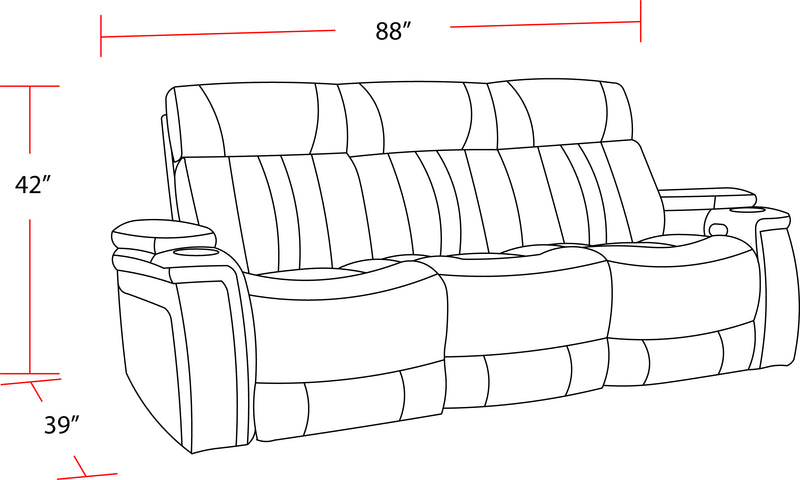 Parker Living Royce - Fantom Ivory Power Reclining Sofa Loveseat and Recliner