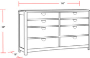 Parker House Escape - Bedroom Queen Panel Bed with Dresser and Mirror