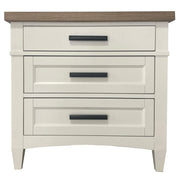 Parker House Americana Modern Bedroom 3 Drawer Nightstand with Charging Station