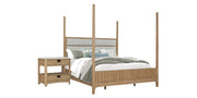 Parker House Escape - Bedroom Queen 5/0 Poster Bed & Nightstand