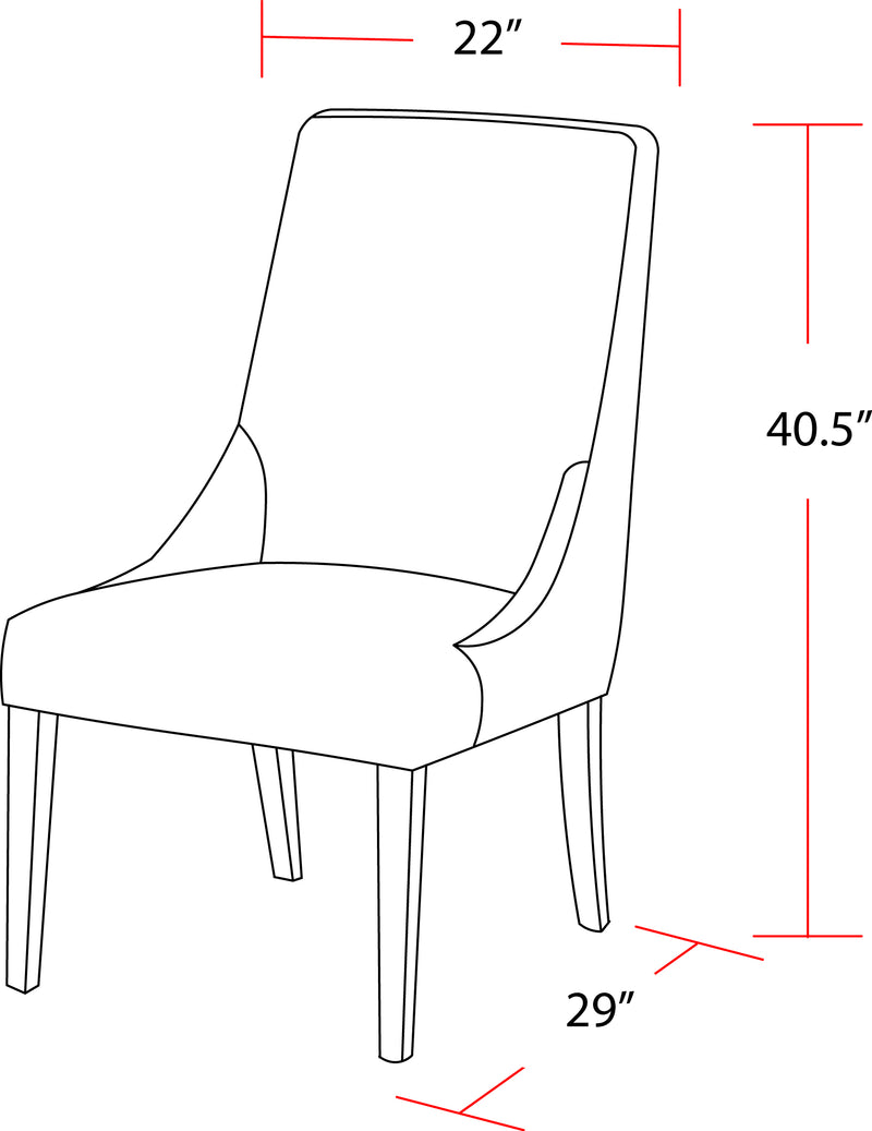 Parker House Sierra - Copley Brown Dining Chair (2/CTN Sold in pairs)