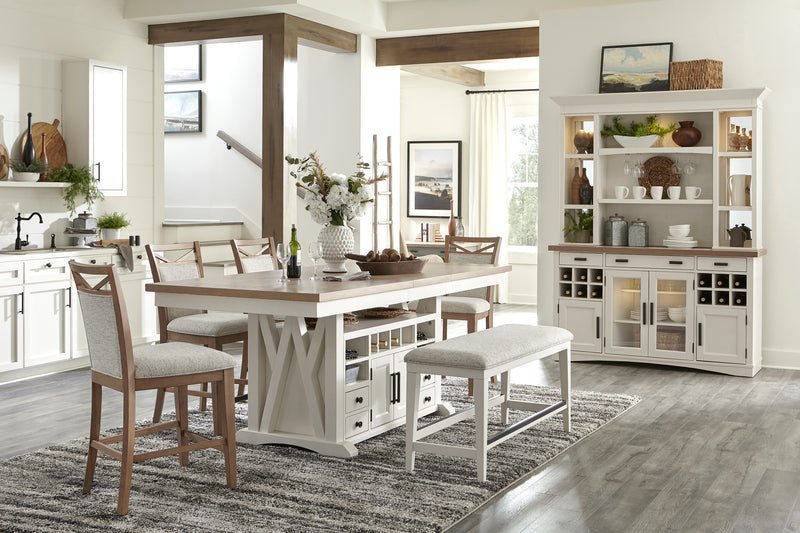Parker House Americana Modern Dining 49 Inch Upholstered Counter Bench
