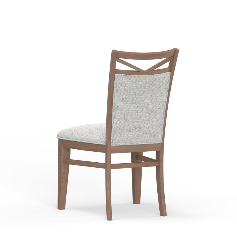 Parker House Americana Modern Dining Rectangular Extendable Dining Table with 6 Upholstered Dining Chairs