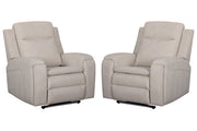 Parker Living Armstrong Power Recliner with Heat Massage and Auto-Glide Two Pack