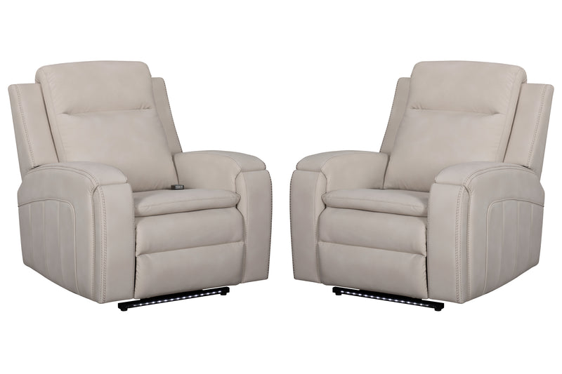 Parker Living Armstrong Power Recliner with Heat Massage and Auto-Glide Two Pack