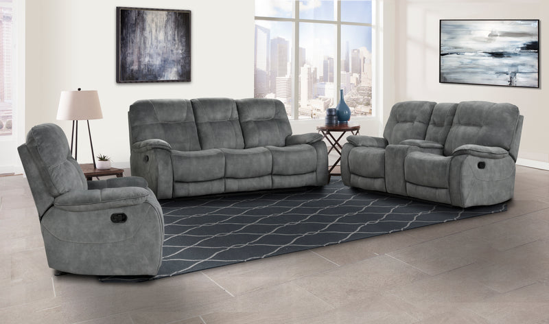 Parker Living Cooper - Shadow Grey Triple Reclining Sofa