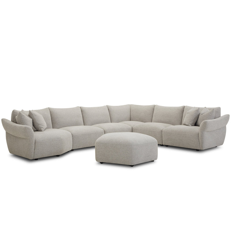 Parker Living Playful - Canes Cobblestone Ottoman with Casters