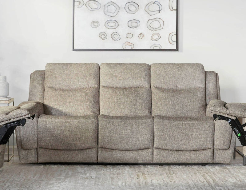 Parker Living Penfield - Frappe Zero Gravity Power Reclining Sofa with Heat Massage and Speaker P3